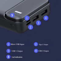 Virtapankki 20 000 mAh