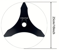 Ruohoterä 250mm/25,4mm