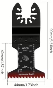Monitoimikoneen terä 44mm Japan hammastus puulle