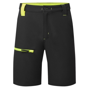 CD882 - WX2 Eco Stretch-shortsit Musta/keltainen