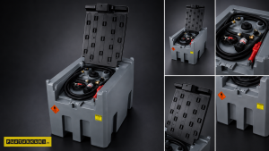 LöpöX 200 l dieselsäiliö 12V pumpulla ja kannella