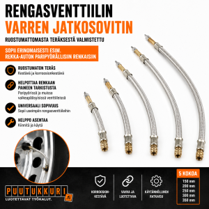 Jatkoventtiili, rekka-auton renkaisiin