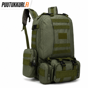Taktinen 55L Reppu 4 in1
