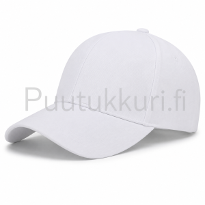 Valkoinen yksivärinen Baseball-lippalakki