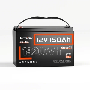Humsienk ORIGIN 12V 150Ah LiFePO4-akku (110A BMS)