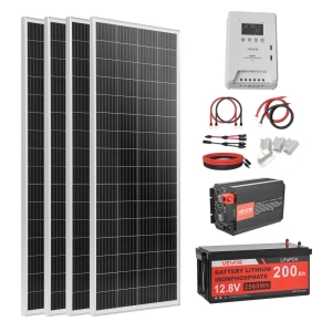 400W 12V täydellinen aurinkopaneelisarja, VEVOR
