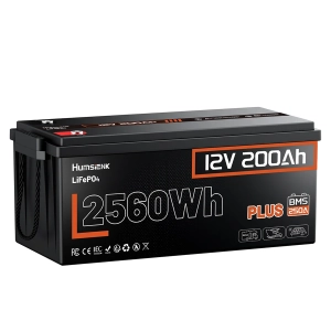 Humsienk ORIGIN 12V 200Ah Plus LiFePO4 -akku (250A BMS) – ECE R10 -sertifioitu