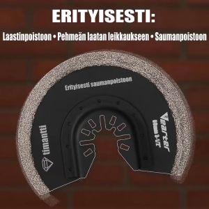 Timanttipinnoitettu monitoimityökalun terä 88 mm