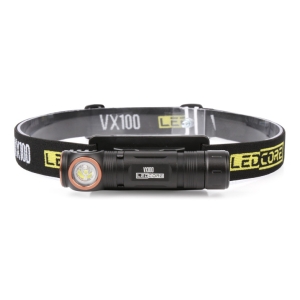 Ledcore VX100 ladattava otsavalo 1000lm 3400mAh